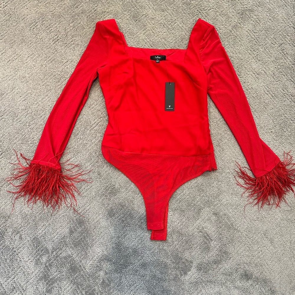 Red bodysuit